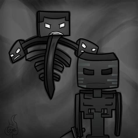 Minecraft Wallpaper Wither Skeleton