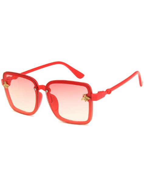 Girls Accessories Oversized Square Lens Sunglasses Mia Belle Girls