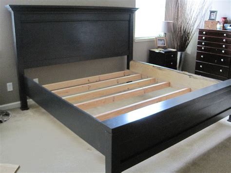 Intercon oak park mission california king panel bed with twelve underbed storage drawers wilson s furniture panel beds. Creative ideas for you: Farmhouse Bed - California King Plans