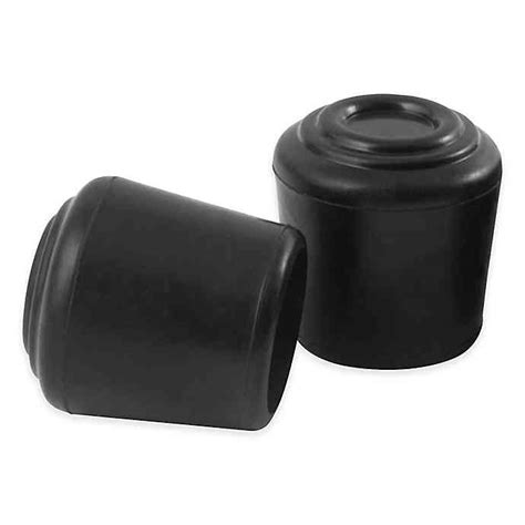 Leg and chair glides with ferrules. CHAIR TIP RUBBER BLACK HIGH DENSITY 22MM - $2.30 - ScottsFRP