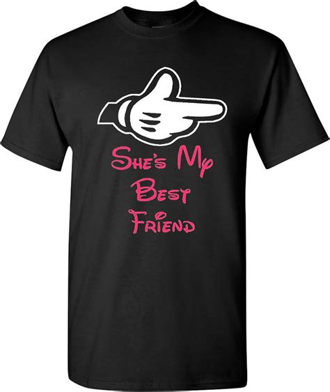 Shes My Best Friend Adult Black T Shirt Tee X Large Amazonca