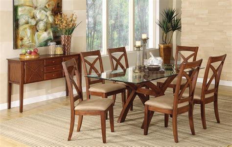 Glass top dining tables