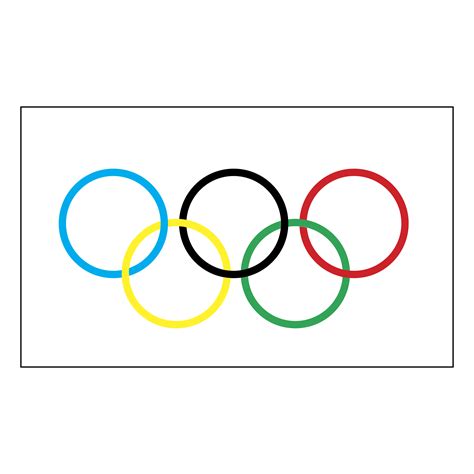 The rings are blue, yellow, black, green and red, with the blue ring high. Olympic Flag Logo PNG Transparent & SVG Vector - Freebie ...