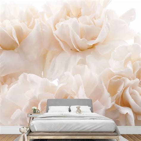 NWT Removable Wall Sticker/Wall Mural Carnation Flower Collage Nature