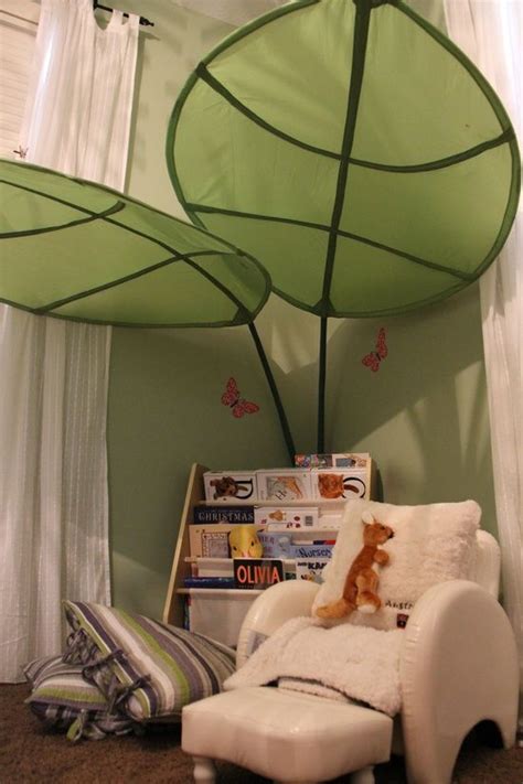 A canopy bed is a bed with a canopy, which is usually hung with bed curtains. Ikea lova bed canopy - book nook pair | Toddler room ...