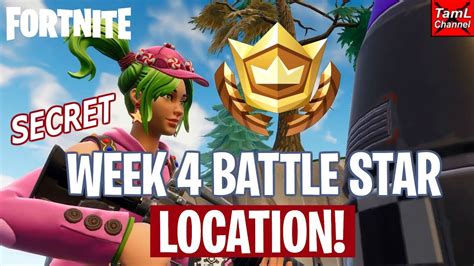 Fortnite Secret Week 4 Battle Star Location Youtube