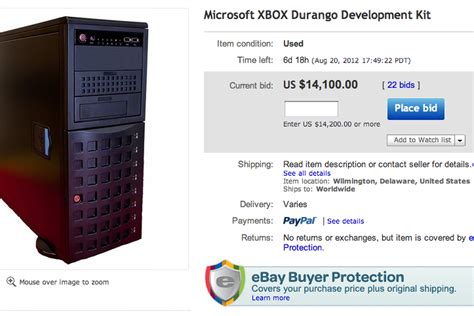 Another Xbox Durango Development Kit Appears On Ebay The Verge