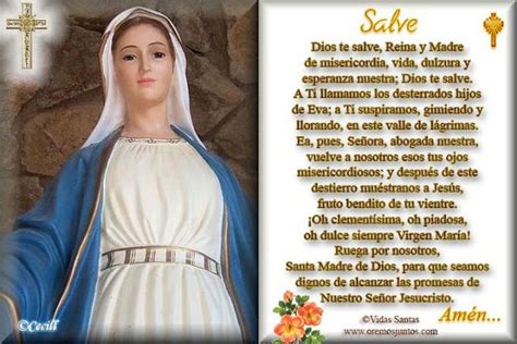 Rincón De La Oración La Salve Santo Rosario Recemos El Santo