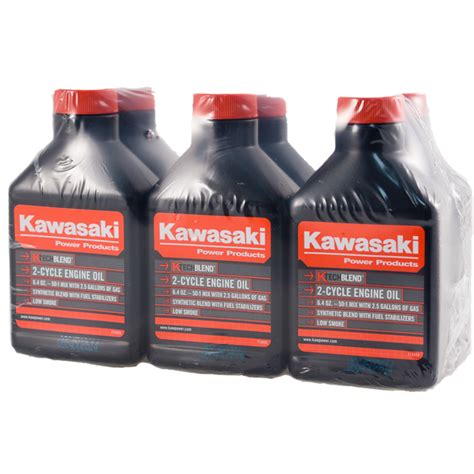 There are two calculators here, one for us this calculation determines the exact quantity of oil required for a given ratio of gas and oil suggested by the manufacturer of the 2 cycle engine. Kawasaki K-tech 2 Cycle 1 Gal Engine Oil Case