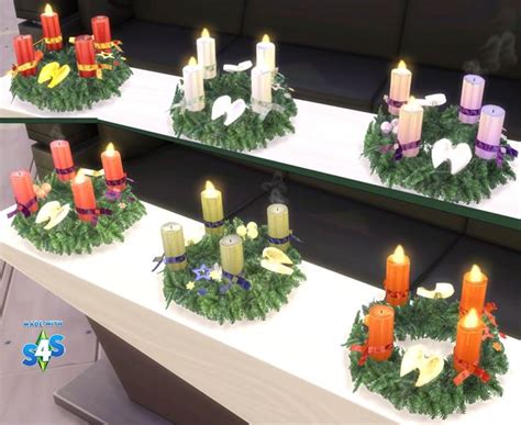 Sims 4 Ccs The Best Advent Wreath By Bienchen83 Sims 4 Kleider