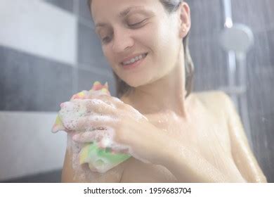 Woman Washing Herself Images Stock Photos Vectors Shutterstock