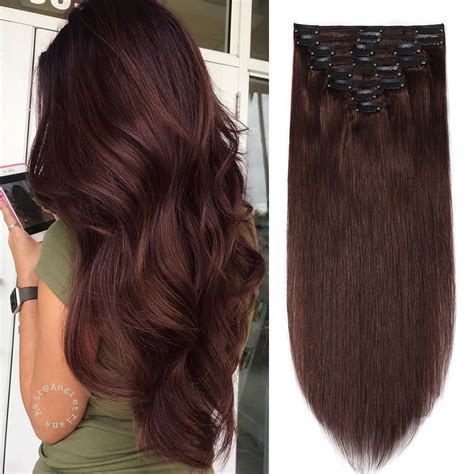 S Noilite Double Weft Clip In Human Hair Extensions High Quality Full Head Hair Pcs Clips