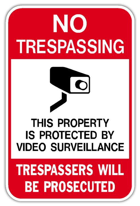 This Property Is Protected By Video Surveillance Sign Dornbos Sign