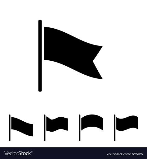 Black Flag Icon Royalty Free Vector Image Vectorstock