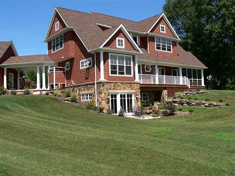 Depending upon the region of the country in which you plan to build your new house, searching through house plans with basements may result in finding your dream house. love the walk out basement/hill set up | Basement house ...