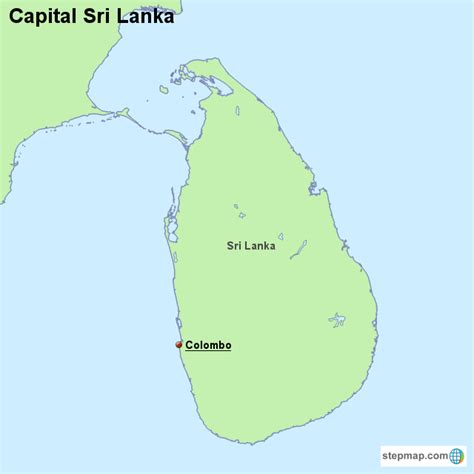 Stepmap Capital Sri Lanka Landkarte Für Sri Lanka