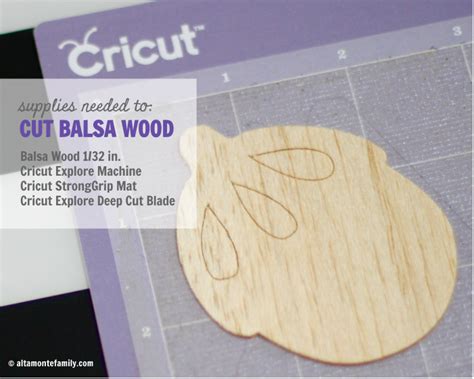 In fact, a cricut maker is one of the most versatile and intricate machines for diy wood designs because of its precision. How To Cut Balsa Wood With Cricut Explore | Altamonte Family