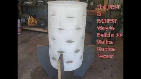 How To Build The Best And Easiest 55 Gallon Garden Tower Compost Barrel