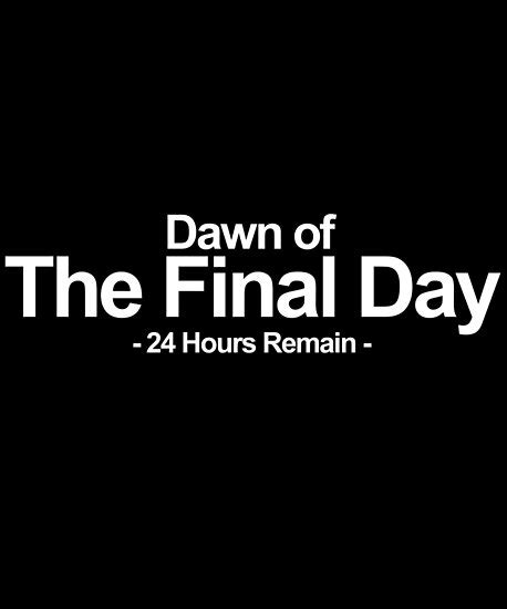 Dawn Of The Final Day 24 Hours Remain Poster By Wrestletoys Redbubble