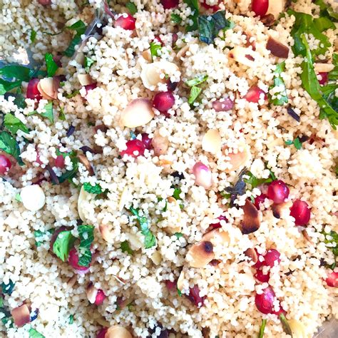 Maybe you would like to learn more about one of these? Toasted almond, pomegranate, coriander, mint couscous with ...