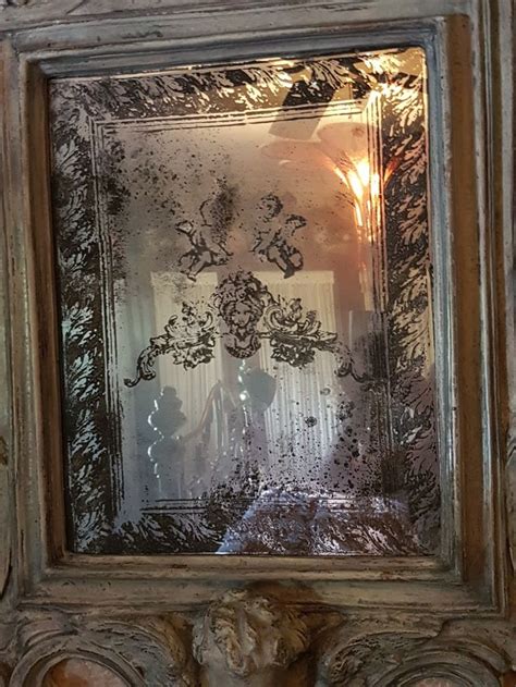 Iod Stamps And Mirror Effects Spray Antique Mirror Diy Mirror Art