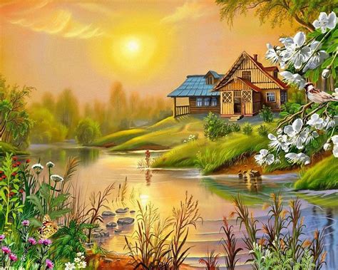 Spring Cottage Wallpapers Top Free Spring Cottage Backgrounds