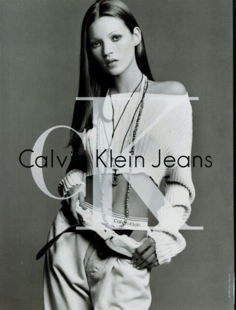 1993 Calvin Klein Jeans Kate Moss Magazine Print Ad Ebay