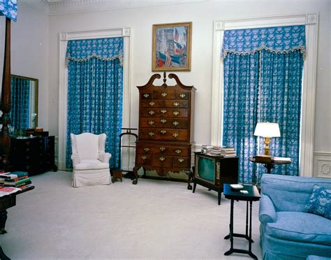 View Of President John F Kennedys Rooms White House In 1962