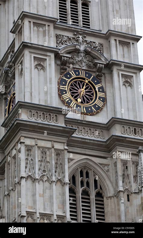 Clock Towers Of Westminster Abbey Located In London Is The Site Of