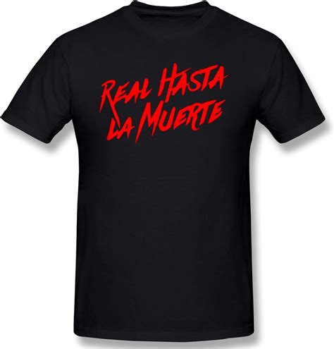 Real Hasta La Muerte Logo T Shirt Mens Cool Short Sleeve