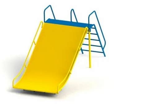 Slides Yellow And Blue Frp Playground Wide Slide Age Group 3 8 At