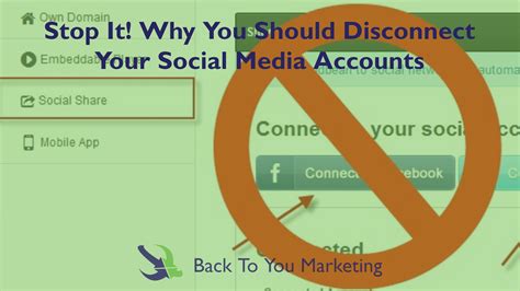 Stop It Why You Should Disconnect Your Social Media Accounts Back To