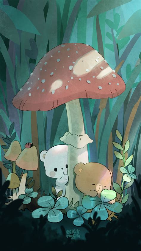 Cute Bear Wallpaper Iphone Milk And Mocha Matching Wallpaper : 460 Milk