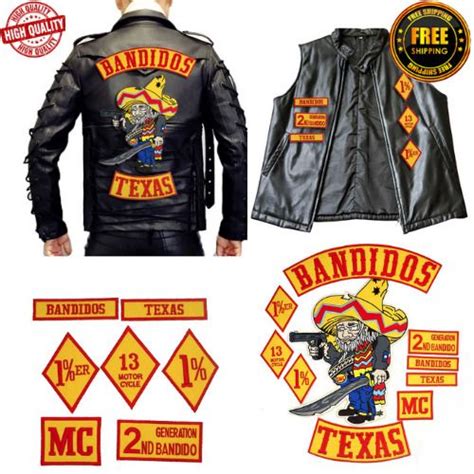 The bandidos motorcycle club, also known as the bandido nation, is a one percenter motorcycle club with a worldwide membership. BANDIDOS TEXAS NOMADS MC Biker Patch Set Iron On Vest ...