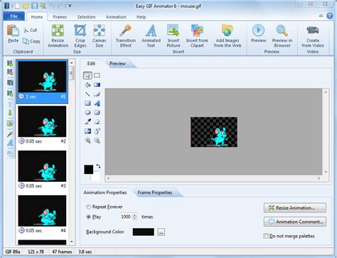 Create, crop, resize, reverse, optimize and split animated gifs, cut and resize videos, webp and apng animations. برنامج Easy GIF Animator لتصميم الصور المتحركة