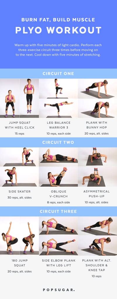 Full Body Plyo Workout Printable Bodyweight Workouts