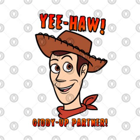 Woody Yee Haw Giddy Up Partner Toy Story Baseball T Shirt