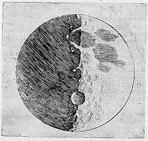 Galileo Drawing Of The Moon