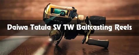 Best Daiwa Tatula SV TW Review 2024 Baitcasting Reels