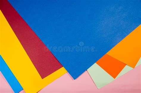 Colored Papers Stacked Texture Stock Photo Image Of Material Lines