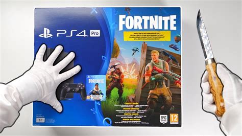 Ps4 Fortnite Console Unboxing Playstation 4 Pro Fortnite Battle