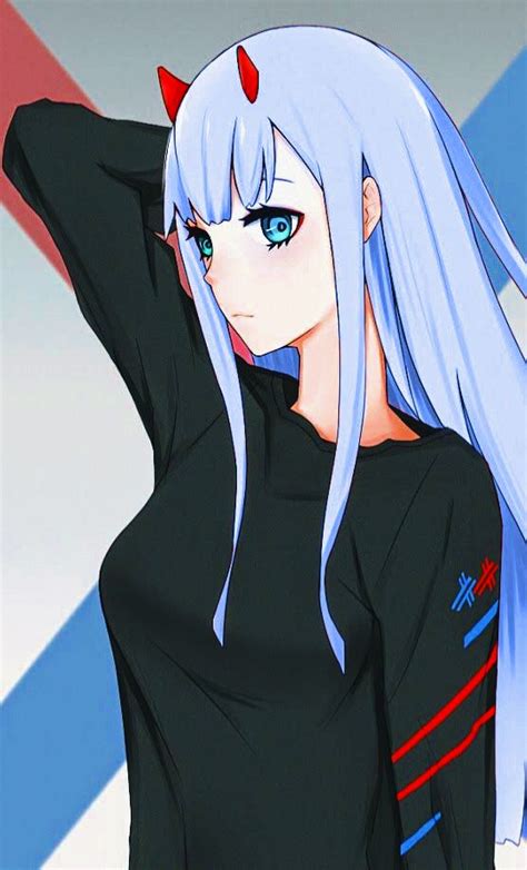 Pin On Blue Haired Zero Two