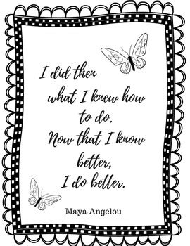 Maya the bee coloring pages. Coloring Pages for Teachers - Maya Angelou by Wise Words | TpT