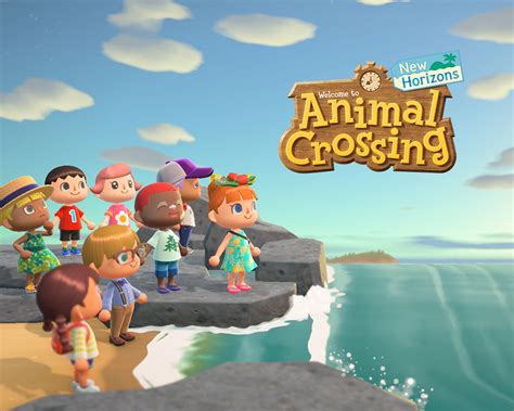 Animal Crossing New Horizons Shoreline Wallpaper | Cat with Monocle