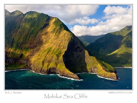 Molokai Sea Cliffs Molokai Hawaii Amazing Travel