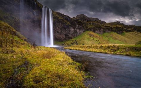Waterfall Iceland Mac Wallpaper Download Allmacwallpaper
