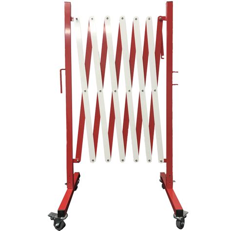 Tecspace Folding Barricade Red Construction Barricade Safety Fence 8 Ft