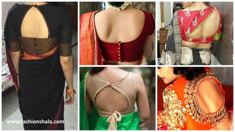 Latest And Trendy Saree Blouse Back Neck Designs Ethnic Fashion