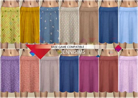 Jennisims Downloads Sims 4base Game Compatible Skirt And Top End Of