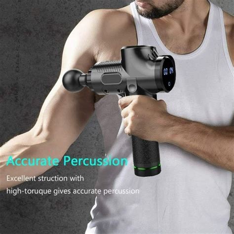 Dropship Massage Gun 30 Speed Lcd Deep Tissue Percussion Massager Muscle Vibrating Relax To Sell